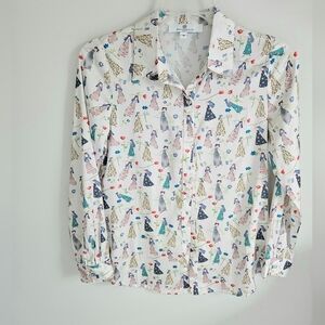 Jeanne-Pierre Klifa Multi-color Print Blouse